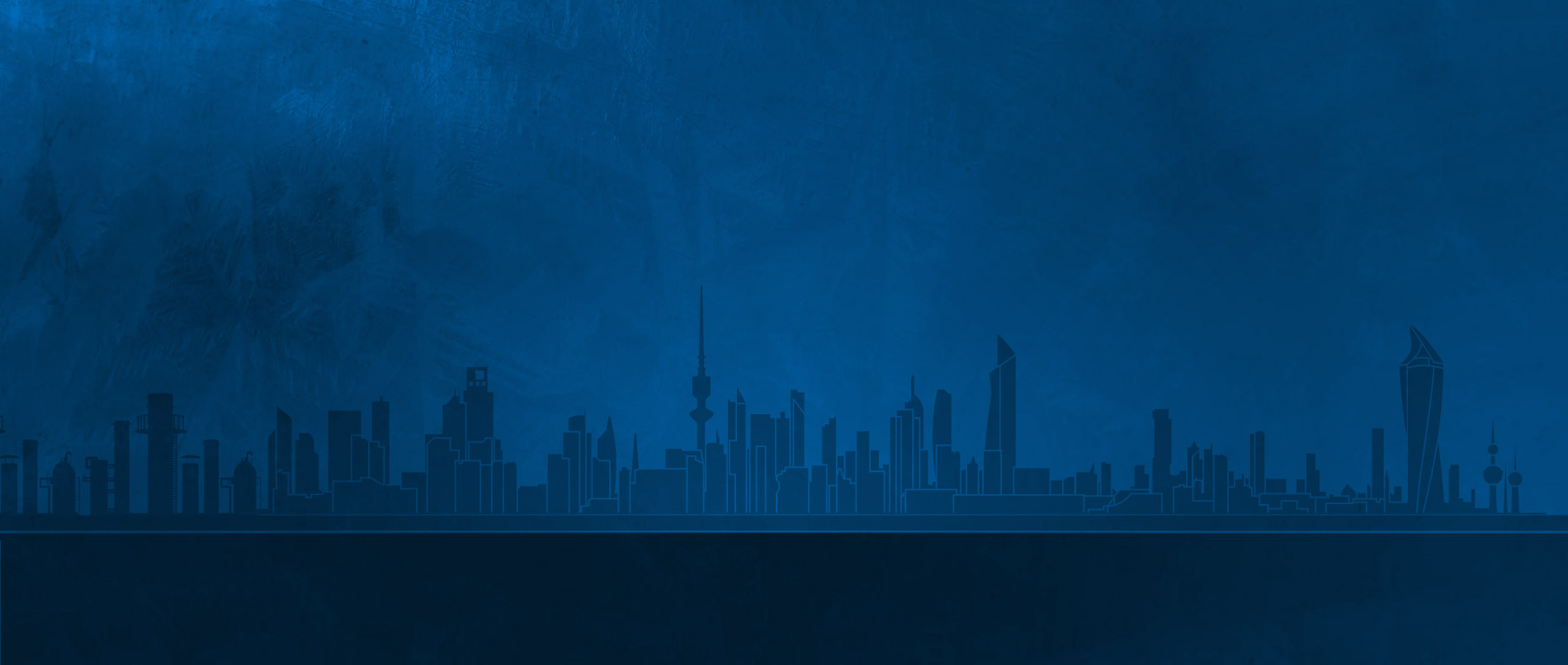 kuwait-skyline-blue